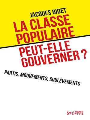 cover image of La classe populaire peut-elle gouverner ?